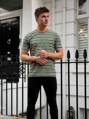 Blakely Alban Relaxed T-Shirt Verdes | 612QRZMBE