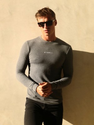 Blakely Alezio Textured Jumper Charcoal | 432TIEFXV