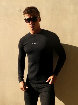 Blakely Alezio Textured Jumper Negros | 706SMWGDO
