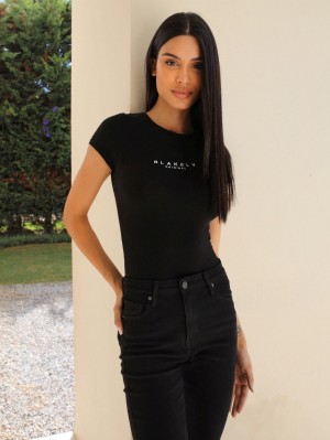 Blakely Alicia Bodysuit Negros | 693LFJCBA