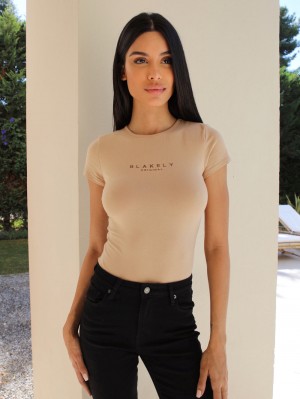 Blakely Alicia Bodysuit Tan | 018ETXACS