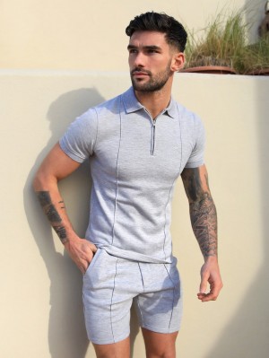 Blakely Amezri Seamline Polo Grises Claro | 340OCXNWK