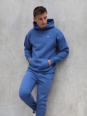 Blakely Anchor Relaxed Hoodie Azules | 584ZICWEO