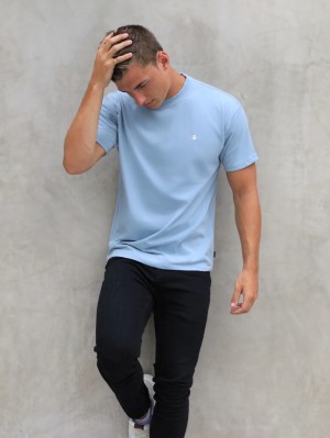 Blakely Anchor Relaxed T-Shirt Azules | 905POBNDT