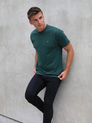 Blakely Anchor Relaxed T-Shirt Verdes Oscuro | 157TEPKJN