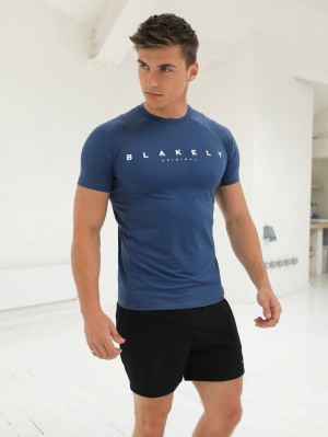Blakely Apex Active T-Shirt Azules | 728TPZSLC