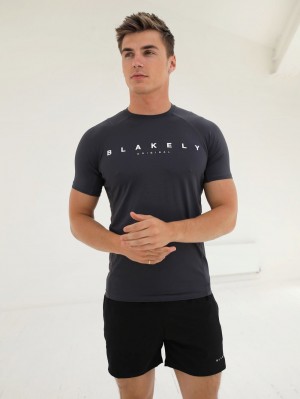 Blakely Apex Active T-Shirt Charcoal | 193PQHZTS