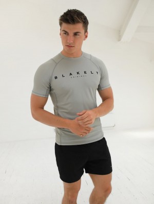 Blakely Apex Active T-Shirt Grises Claro | 517ZYGHLE