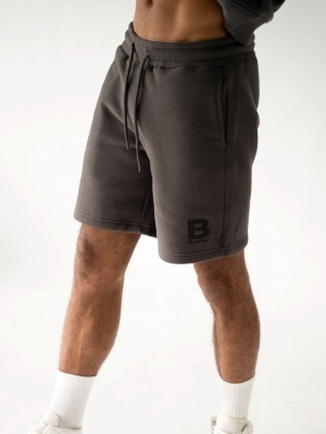 Blakely Blakely London Jogger Shorts Charcoal | 710HLZWNO
