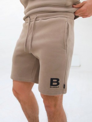Blakely Blakely London Jogger Shorts Marrom | 738CVDBPZ