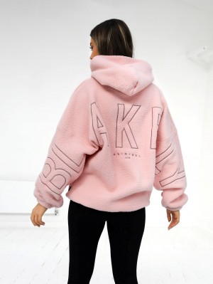 Blakely Borg Isabel Oversized Hoodie Rosas | 751KMZECG