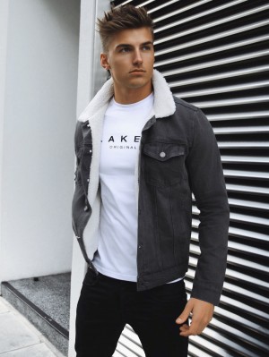 Blakely Boston Denim Jacket Grises | 085YIUOMG