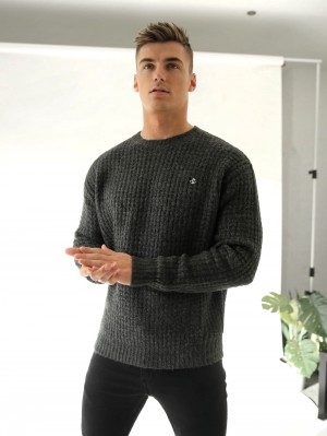 Blakely Burford Knit Jumper Charcoal | 240ZQNLHT