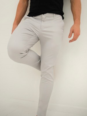 Blakely Cavill Slim Fit Tailored Chinos Stone | 917EOFCXB