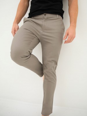 Blakely Cavill Slim Fit Tailored Chinos Grises Claro | 953GPRQUC