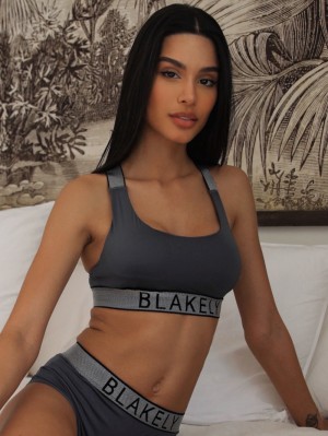 Blakely Charlotte Bralette Grises | 657KGCZHN