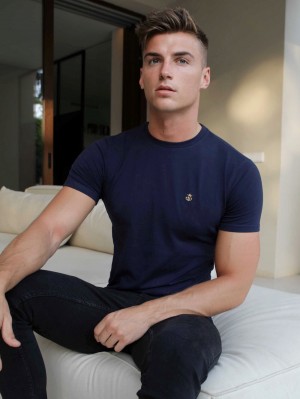 Blakely Conway T-Shirt Azul Marino | 850LGDNFS