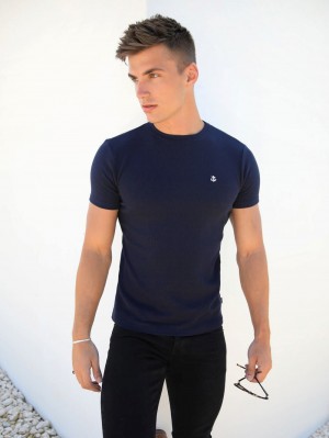 Blakely Eli T-Shirt Azul Marino | 605JNZEAL