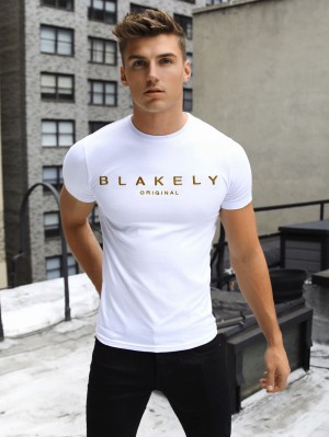 Blakely Goldstone T-Shirt Blancos | 194DOXYWS