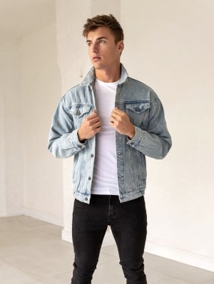 Blakely Greenwich Denim Jacket Azules | 750CKWJQL