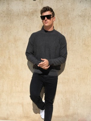 Blakely Huxley Knit Jumper Charcoal | 184MFKJUI