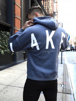 Blakely Idris Oversized Hoodie Azules | 293PEITOX