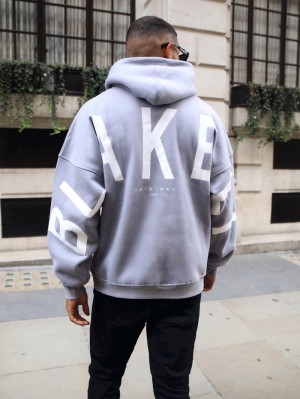 Blakely Idris Oversized Hoodie Lilac | 493RBLCFU