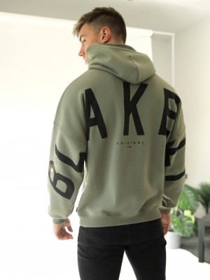 Blakely Idris Oversized Hoodie Verdes | 689GFRMEA