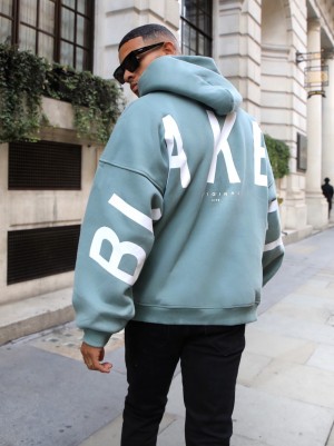Blakely Idris Oversized Hoodie Verdes | 780IZWFOR