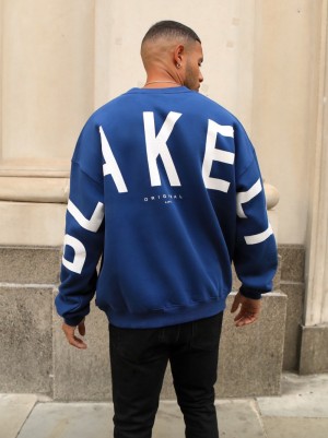 Blakely Idris Oversized Jumper Azules | 625LWGESI