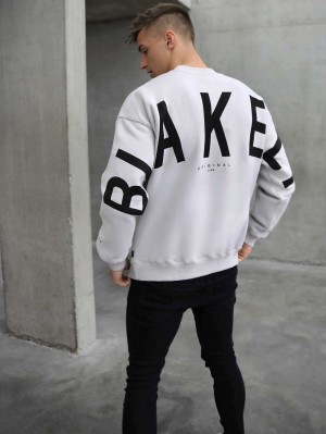 Blakely Idris Oversized Jumper Stone | 830JYEQMZ
