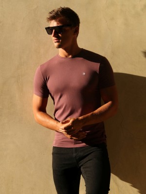 Blakely Initial T-Shirt Vino | 536MISVDQ