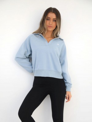 Blakely Initial V-Neck Jumper Azules Claro | 270CJRZDM