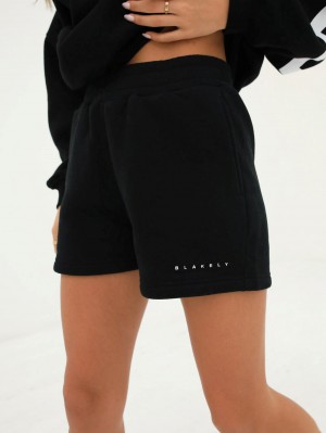 Blakely Isabel Jogger Shorts Negros | 245MFZKPV