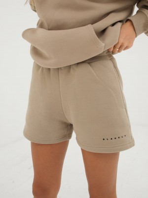 Blakely Isabel Jogger Shorts Tan | 734YRZXLI