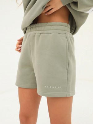 Blakely Isabel Jogger Shorts Verde Oliva | 156OFNCXW