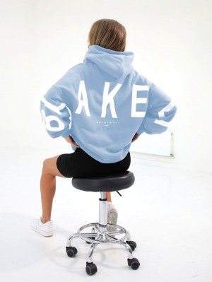 Blakely Isabel Oversized Hoodie Azules | 143PIXFYM