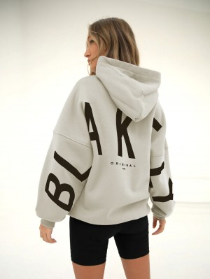 Blakely Isabel Oversized Hoodie Bone | 093QDRMOI