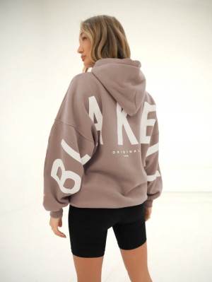Blakely Isabel Oversized Hoodie Cafes | 654GARDBY