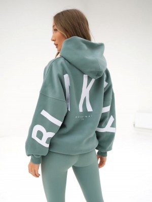 Blakely Isabel Oversized Hoodie Verdes | 362AOPRVY