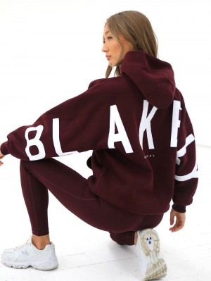 Blakely Isabel Oversized Hoodie Vino | 597OFJDEZ