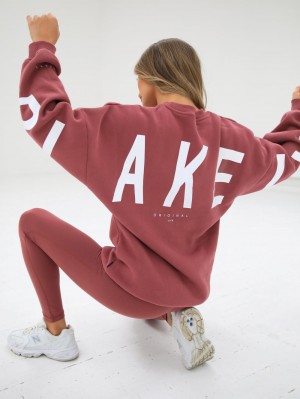 Blakely Isabel Oversized Jumper Berry | 839TPHDWK