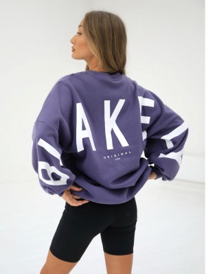 Blakely Isabel Oversized Jumper Morados | 895ENUIYA