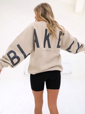Blakely Isabel Oversized Jumper Oat | 163ETRDIP