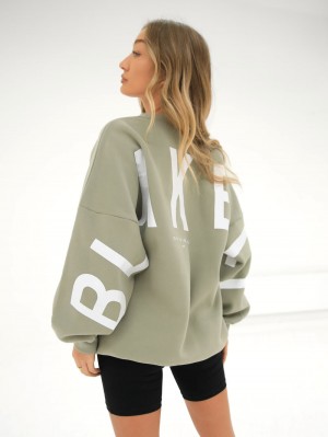 Blakely Isabel Oversized Jumper Verde Oliva | 328VRCOYU