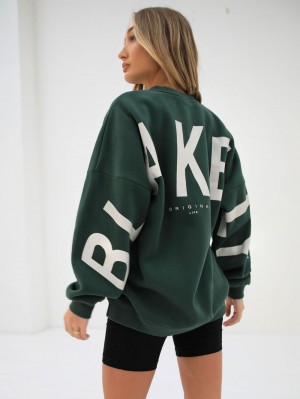 Blakely Isabel Oversized Jumper Verdes Oscuro | 814FEQXIT