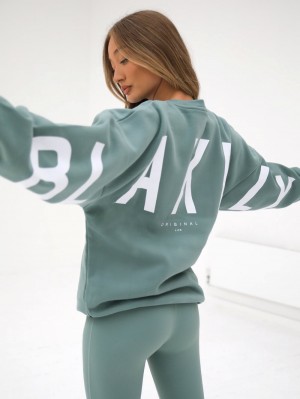 Blakely Isabel Oversized Jumper Verdes | 863WFZJCB
