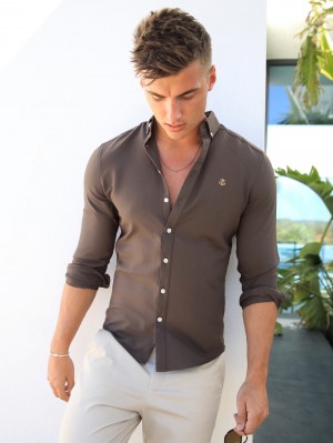Blakely Jenson Shirt Marrom | 340RJPUGZ
