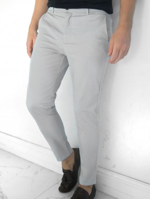 Blakely Kingsley Slim Fit Tailored Chinos Grises | 732UZREKQ