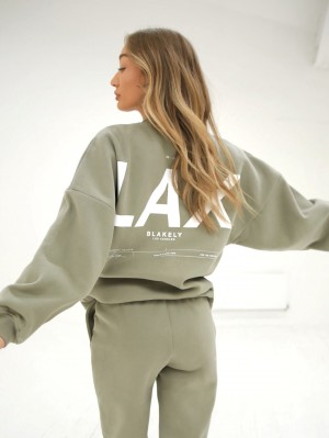 Blakely LAX Isabel Oversized Jumper Verde Oliva | 649IXABUC